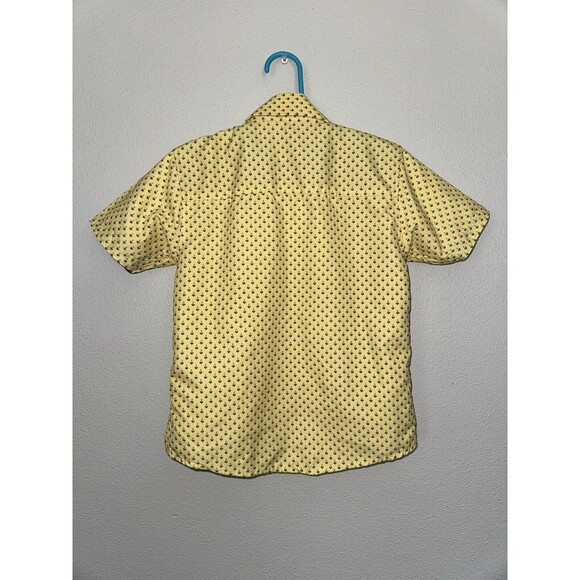 NWOT Boys Yellow Patterned Craft + Flow Button Up Dress Shirt Size 4 Small - Picture 7 of 13